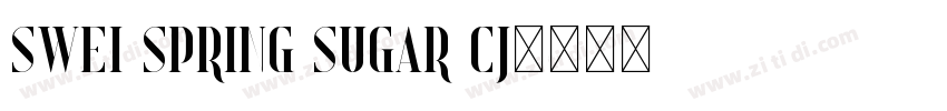 Swei Spring Sugar CJ字体转换